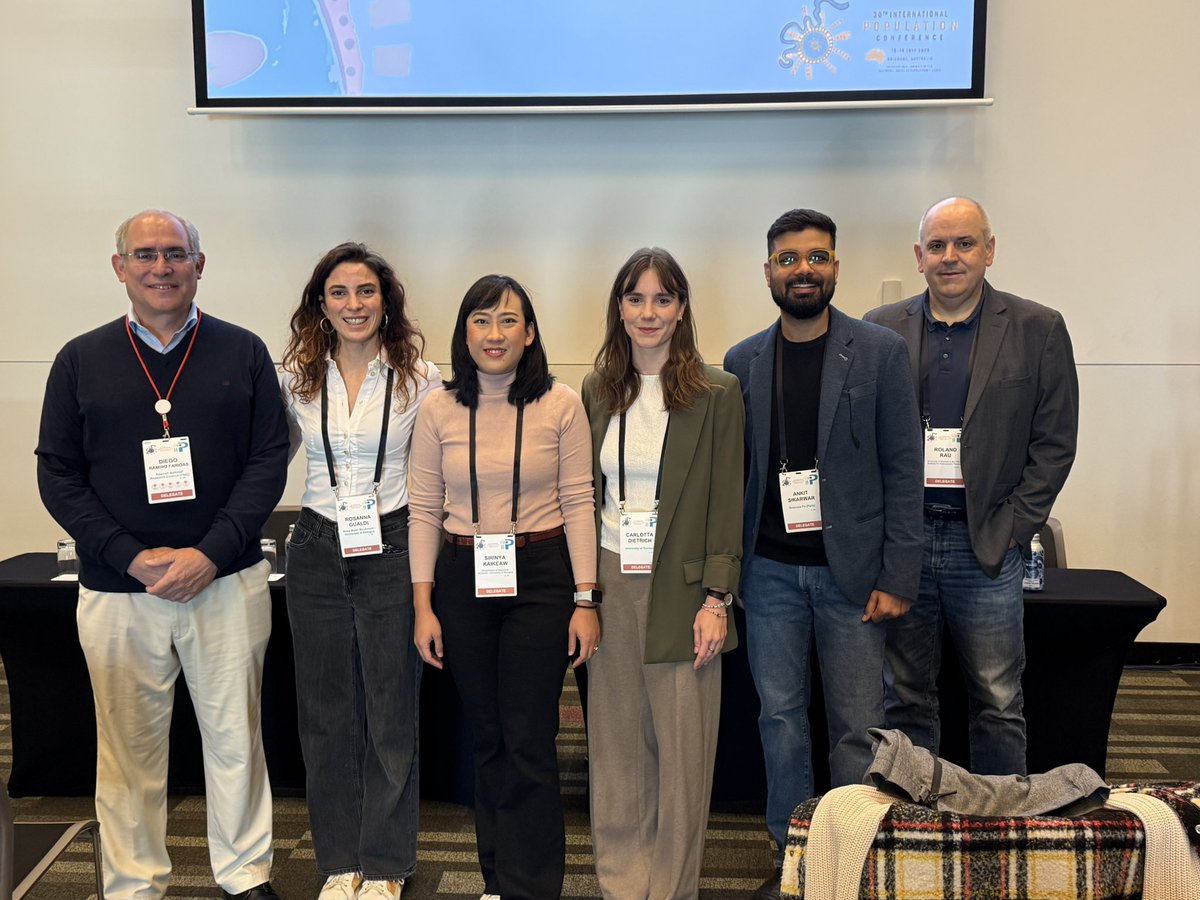 popclima's tweet photo. Such a wonderful session: climate change, climate-related risks and mortality!!! at #IPC2025 🇦🇺
Thanks to all attending and Ankit Sikarwar (a chair) for insight comments and engaging discussions. It’s a great experience for us.
#POPCLIMA #demographic https://t.co/bqRzyQresO