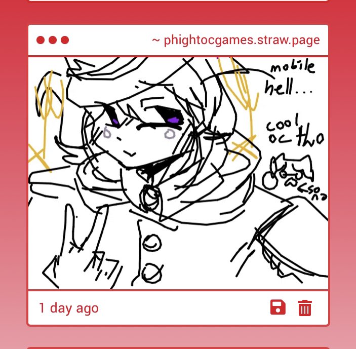 phightoc_games's tweet image. “Oh I look fantastic! Always capturing my good side… 😌” - 🎩