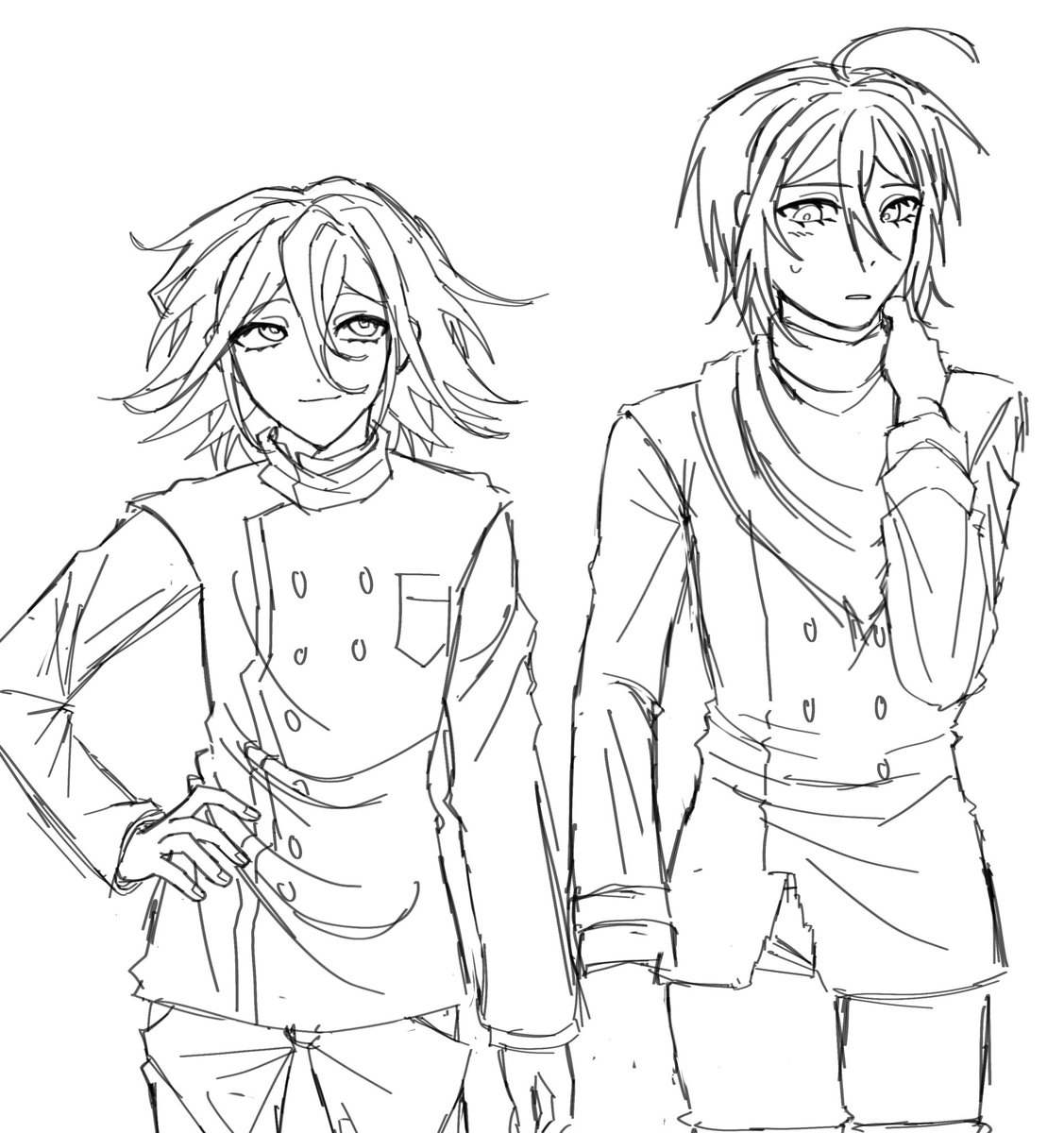 HungryStripes's tweet image. Fit swap #danganronpa