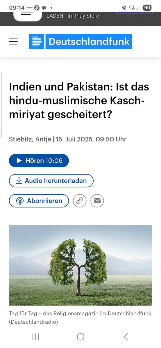 Das sogenannte "Kaschmiriyat" ist eigentlich auf die Koexistenz zwischen Hindus und Muslimen ausgelegt. Doch nach dem jüngsten Terroranschlag in Pahalgam scheint dieses friedliche Konzept wieder einmal gescheitert. Warum ist das so? 
deutschlandfunk.de/indien-und-pak…