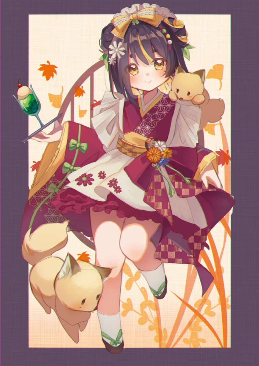Dekocha_fe's tweet image. 学校で出す画集の絵