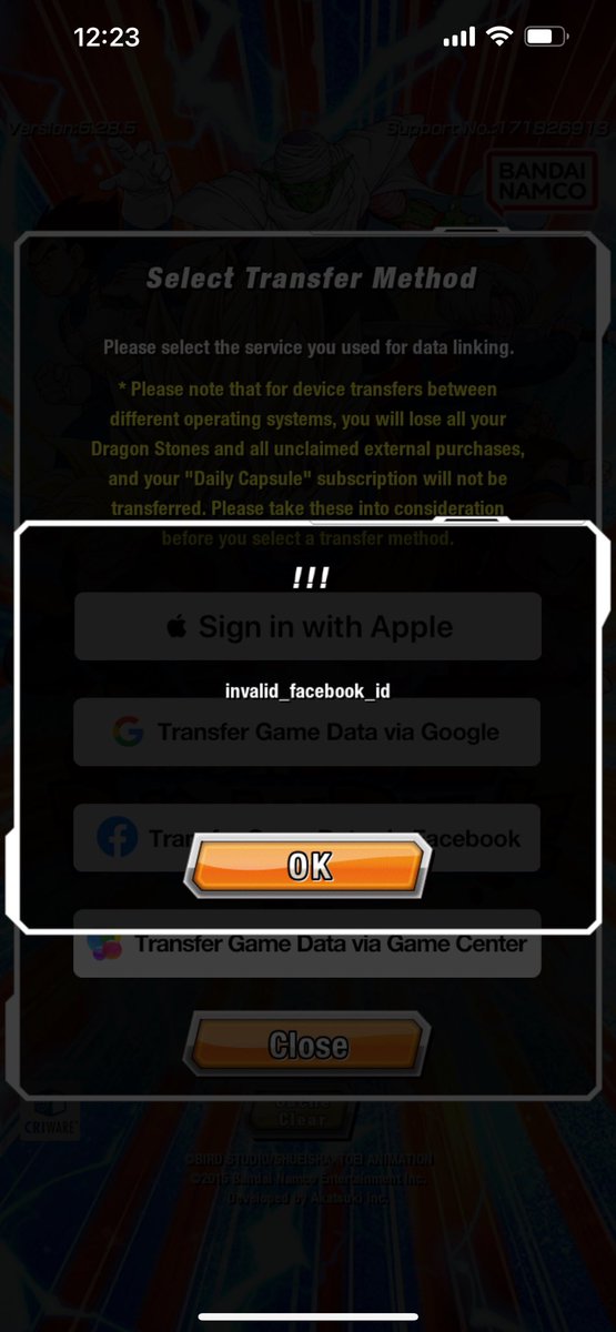 Rabbittweetss's tweet photo. @dokkan_global hi I can’t find support for my data transfer keeps saying invalid_facebook_Id  please help https://t.co/YxzXTMSYNe