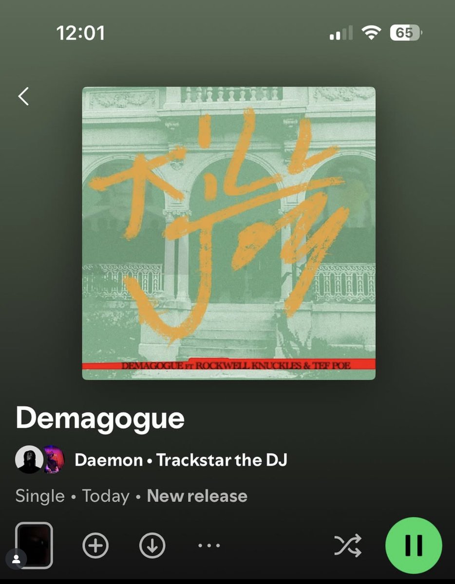 This time we brought friends. Demagogue dropped at midnight on DSPs, video coming at noon.

Featuring <a href="/RockyKnuckles/">Rockwell Knuckles</a> &amp; <a href="/TefPoe/">Tef Poe the 🐐</a> 

<a href="/songsbydae/">Daemon</a> #KILLJOY

open.spotify.com/album/32hgV8W6…
music.apple.com/us/album/demag…
tidal.com/browse/track/4…