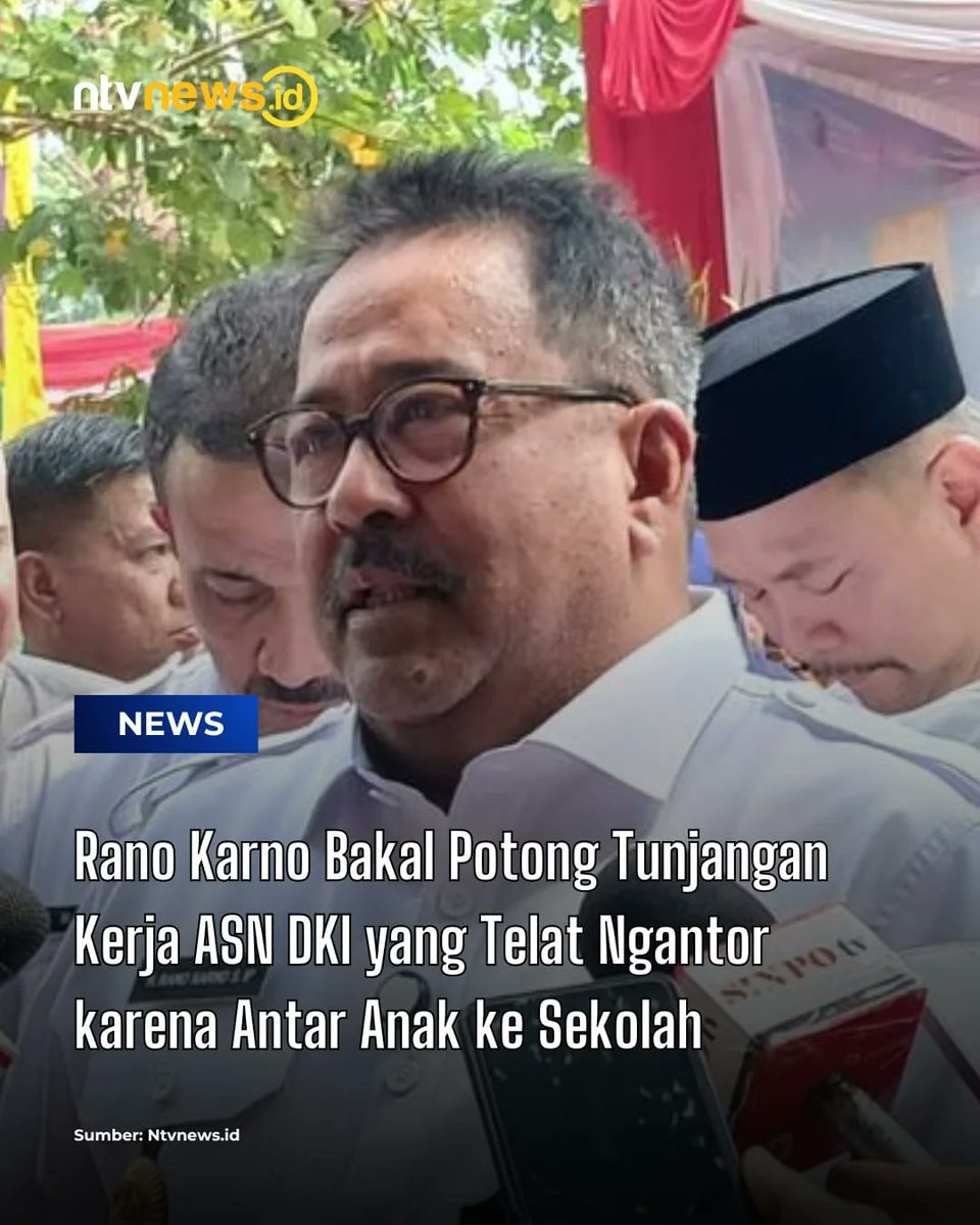 Rano Karno Bakal Potong Tunjangan Kerja ASN DKI yang Telat Ngantor karena Antar Anak ke Sekolah

Bagaimana Pendapat Warga-𝕏 ?