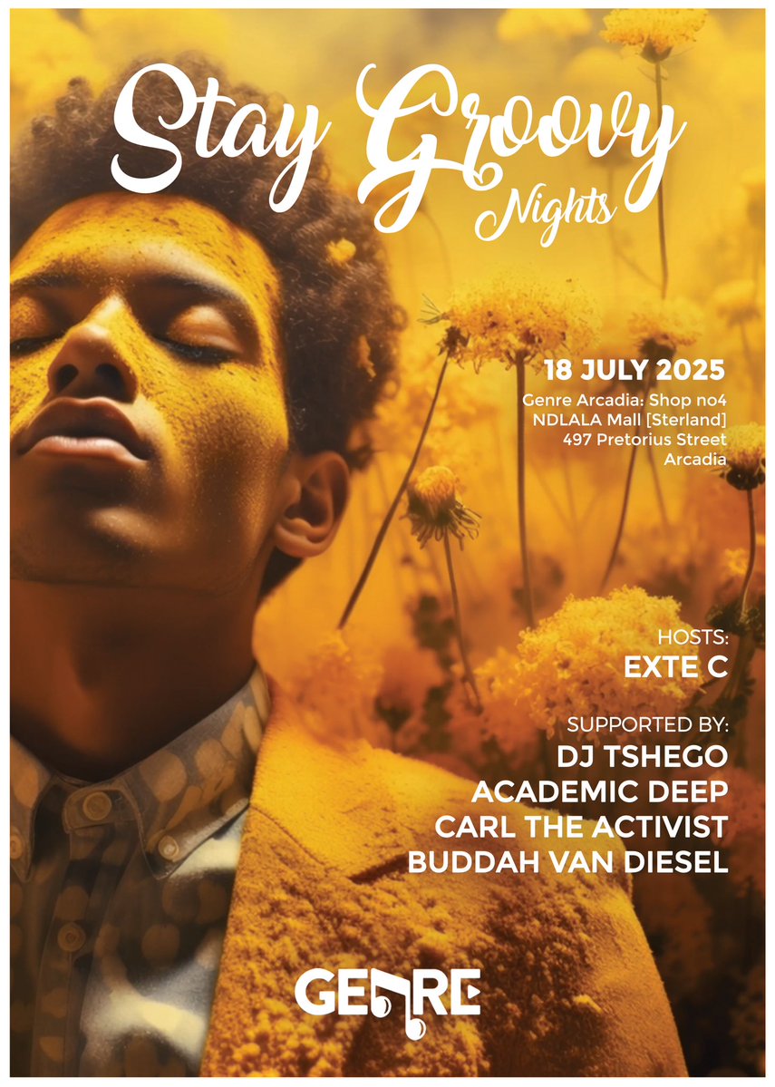OttoB_'s tweet image. ••Stay Groovy Nights| every FRIDAYS,📍GENRE ARCADIA| This FRIDAY Edition, Friday July 18, 2025 | Do JOIN | #DeepHouseLite Nights #CapCity |