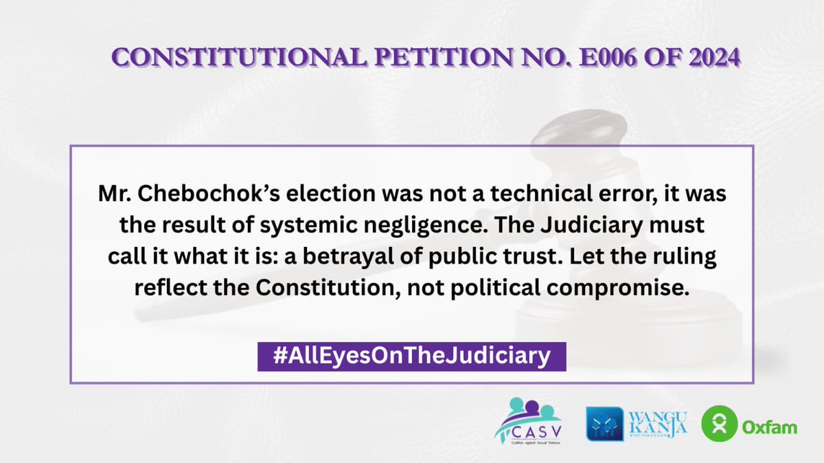 A BBC documentary titled ‘Sex for Work: The True Cost of Our Tea’ exposed Chebochok’s egregious sexual exploitations in the tea industry.

#AllEyesonTheJudiciary
