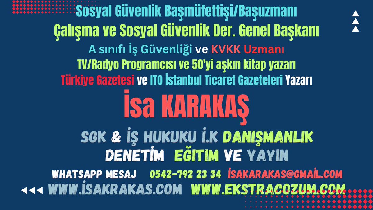 “Yeni Dijital ÇSGB/ SGK Teftiş Süreçlerine Hazırlık, İşyeri Karne Uygulamaları ile Dijital İK süreçleriyle İŞ&amp;SGK’ya ilişkin yapılan değişiklikler" #ik #hr #humanrejors #insankaynakları 
📢Dikkat!!! Yoğun ilgiyle 10.07.2025 günü tekrarladığımız etkinliğimizi kaçıranlar için