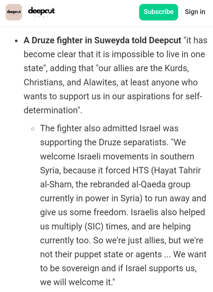 deepcutnews's tweet photo. We spoke to a Syrian Druze fighter in Suweyda, southern Syria, about the situation amid an assault by HTS regime forces aligned with Bedouin tribes.

https://t.co/hrtpgAiKGP https://t.co/ShtCdvNpo3