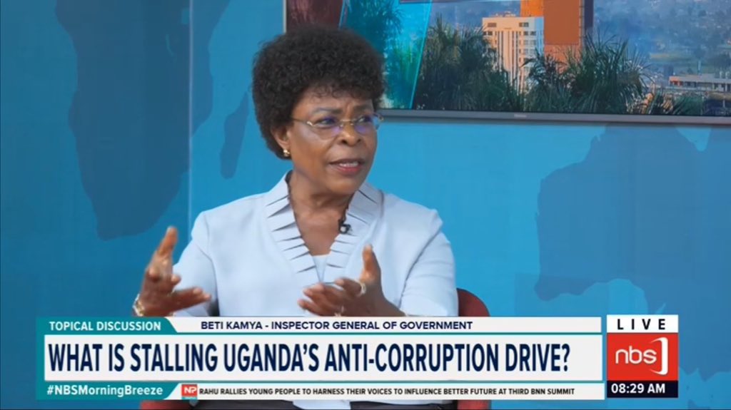 NBS Television (@nbstv) on Twitter photo .<a href="/IGGBetiKamya/">Beti Kamya Turwomwe</a>: One of the promoters of corruption is public complicity and glorification of corruption. When you get rich quickly, people will hail you and applaud you and not question where you got the money.
#NBSMorningBreeze #NBSUpdates .<a href="/IGGBetiKamya/">Beti Kamya Turwomwe</a>: One of the promoters of corruption is public complicity and glorification of corruption. When you get rich quickly, people will hail you and applaud you and not question where you got the money.
#NBSMorningBreeze #NBSUpdates