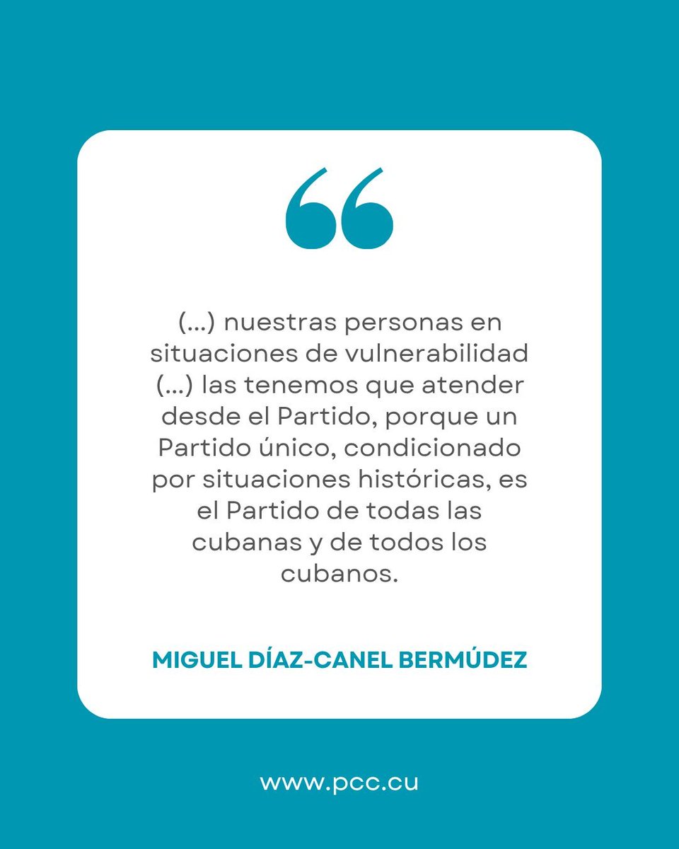 🗣️ <a href="/DiazCanelB/">Miguel Díaz-Canel Bermúdez</a> | Eso demuestra voluntad política, sensibilidad; hay voluntad política y hay voluntad gubernamental.

#Cuba
#SanctiSpíritusEnMarcha
#PoderPopular

<a href="/AlexisLorente74/">Alexis Lorente Jiménez</a> <a href="/DeivyPrezMartn1/">Deivy Pérez Martín</a> <a href="/MinguezBarbara/">Barbara Minguez</a> <a href="/PartidoPCC/">Partido Comunista de Cuba</a>