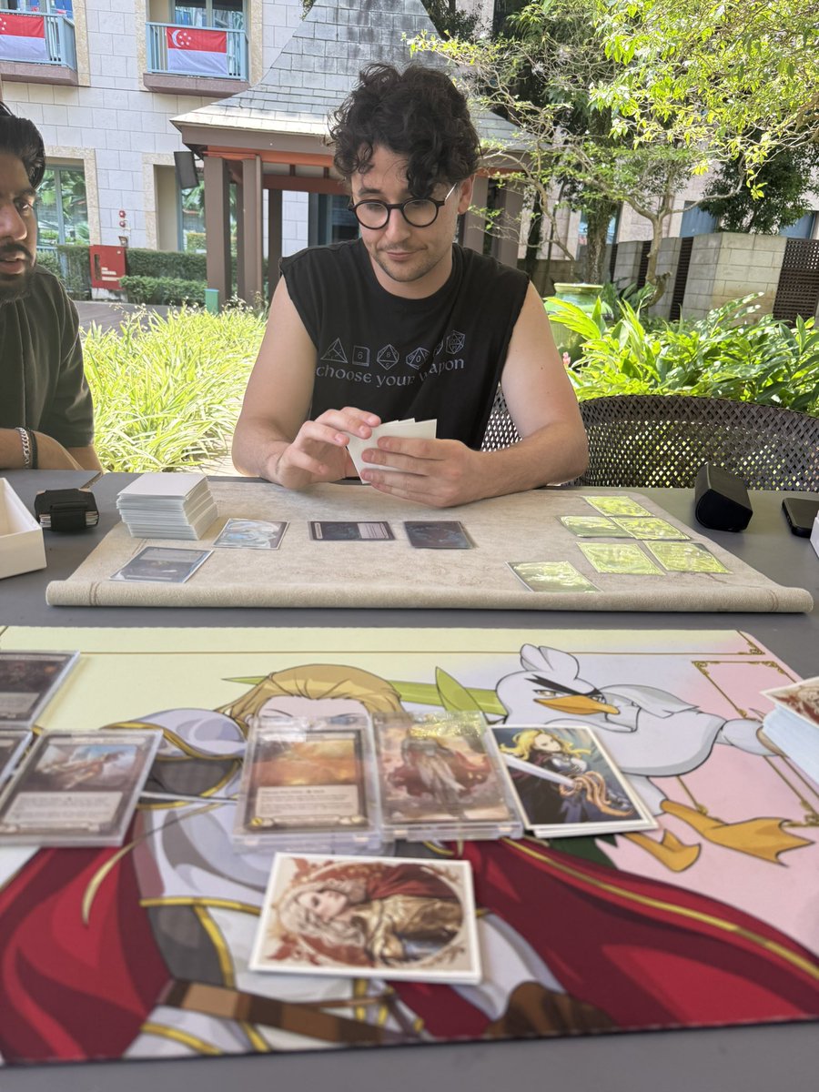 ubershouts's tweet image. Resort in Singapore? Better play some @fabtcg