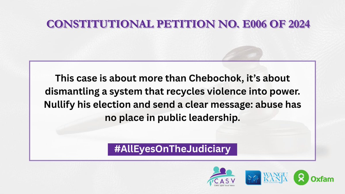 Dear Judiciary, Abuse has no place in public leadership. This is the time to stop it.

#AllEyesonTheJudiciary