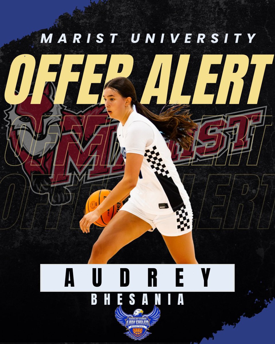 Congratulations to Audrey Bhesania (2026) on her offer from Marist University 

#BuiltonCulture #TheOCWay #NextlevelEagles