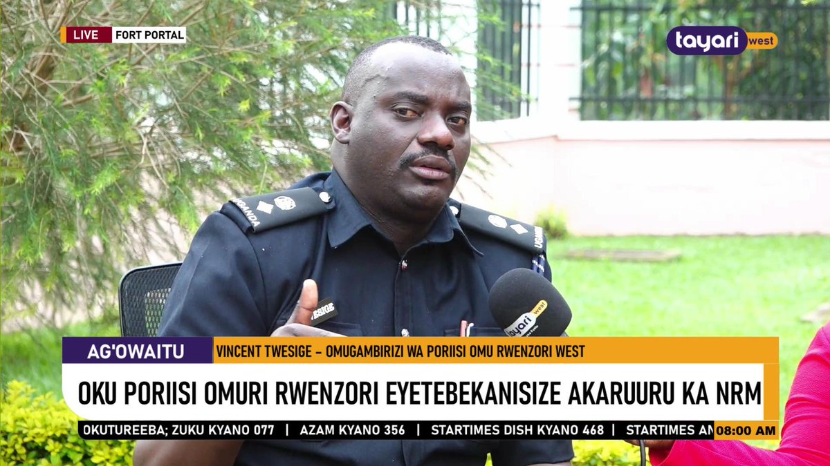 Sp.Vincent Twesige: As security, we are here to assure the public that we are carrying out what we call public management. We will ensure safety, set clear boundaries where necessary, and work closely with our sister forces like the UPDF, Prisons, and others.

#Tusheshure