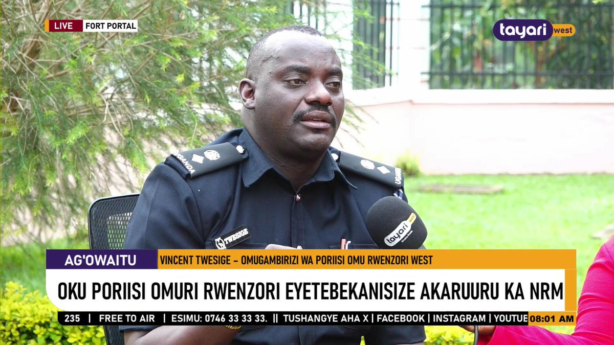 Sp. Vincent Twesige: We shall secure all electoral materials right from where they are kept at the Registrar’s office, to the voting centers, and finally to the tally center.

#Tusheshure
#TayariWestUpdates