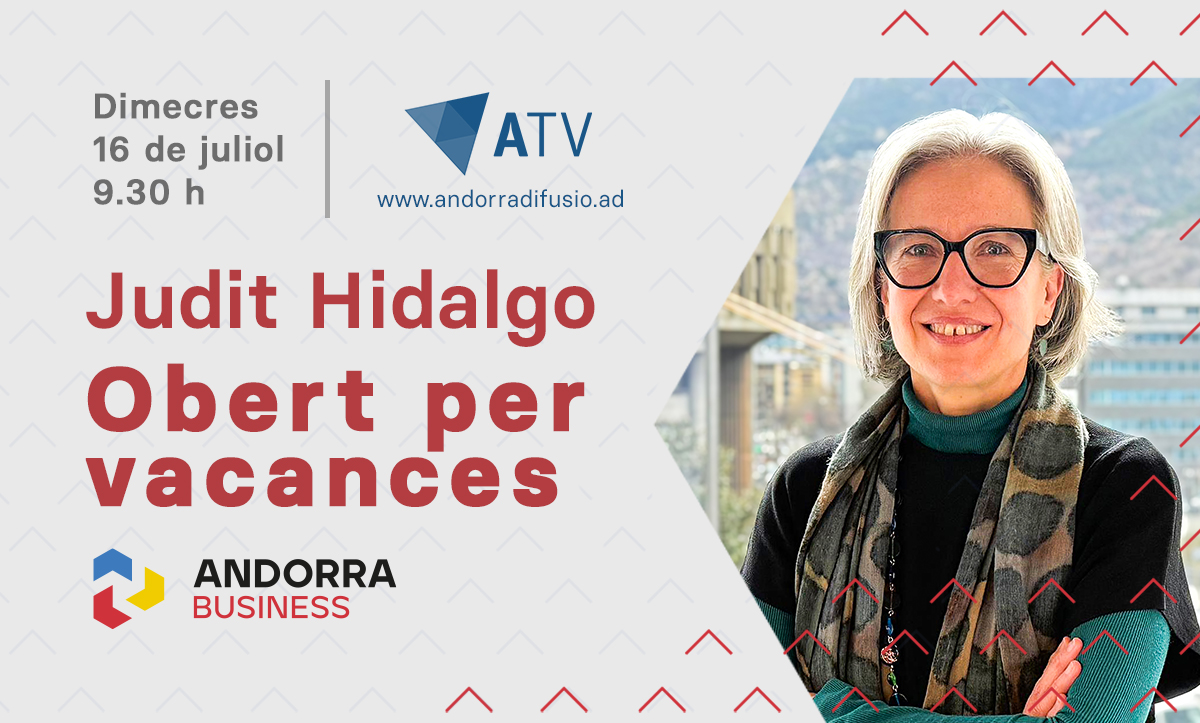Andorra Business (@andorrabusiness) on Twitter photo 📺 Avui a l'#Obertpervacances de <a href="/rtvandorra/">RTVA</a> la directora d'<a href="/AndorraBusiness/">Andorra Business</a>, <a href="/hidalgj2/">Judit Hidalgo</a>, explicarà els principals serveis i programes de l'entitat adreçats a empresaris i emprenedors. Ho podreu seguir en directe també en aquest enllaç. 👉short-link.me/13iYm #InvestinAndorra 📺 Avui a l'#Obertpervacances de <a href="/rtvandorra/">RTVA</a> la directora d'<a href="/AndorraBusiness/">Andorra Business</a>, <a href="/hidalgj2/">Judit Hidalgo</a>, explicarà els principals serveis i programes de l'entitat adreçats a empresaris i emprenedors. Ho podreu seguir en directe també en aquest enllaç. 👉short-link.me/13iYm #InvestinAndorra