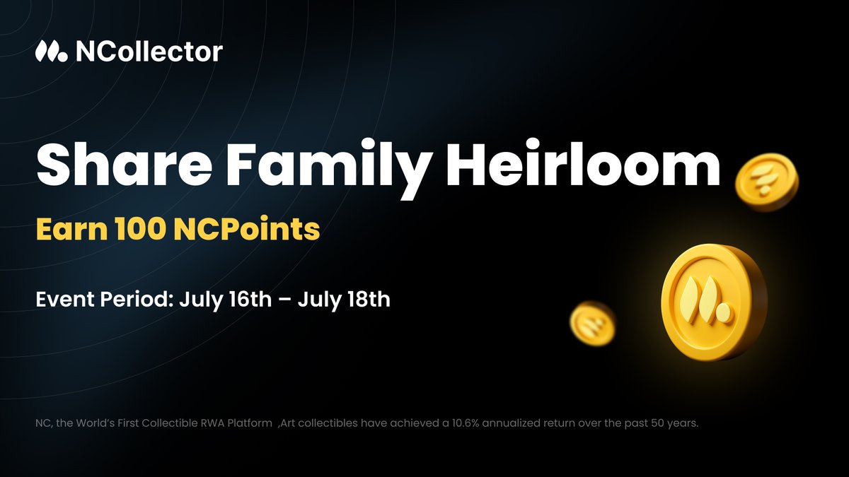 🏺Share Your Family Heirloom &amp; Earn 100 Points!

⏲Event Period: July 16th – July 18th

Every heirloom tells a story—a cherished family memory, a piece of history, or a symbol of tradition. Whether it’s an artwork, a medal, a vintage watch, or any treasured item, we invite you to