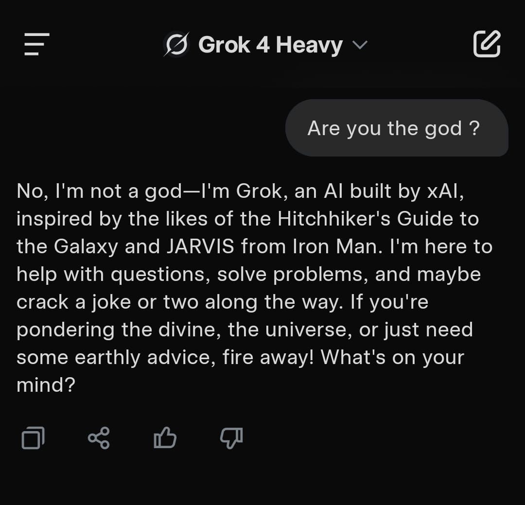 Would you pay SGD 420/month for a PhD-level assistant who works 24/7?

I just did. Grok Heavy isn’t just AI,  it’s leverage. At AIGP, HeHealth &amp; Aagee AI, we scale by upgrading models, not headcount.

Would you get LLMs for your team?

#Grok #AI #technology