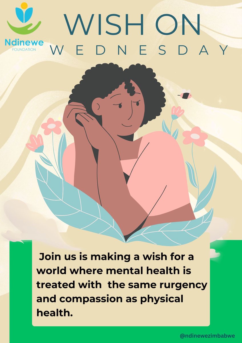 ndinewezimbabwe's tweet image. Join us in making this wish.
No more silence. No more shame. Just support, healing, and understanding.
#EndTheStigma
#MentalHealthAwareness
#Ndinewe