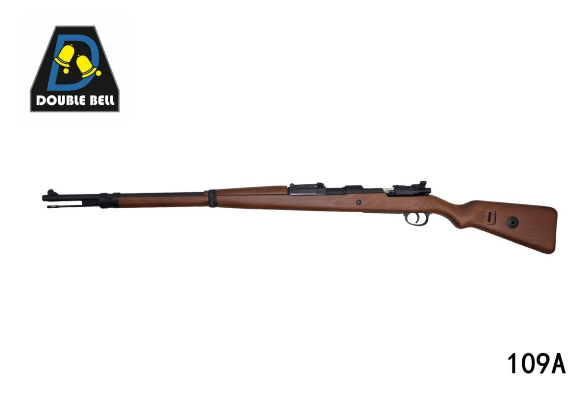 DoubleBell's tweet image. DOUBLE BELLより、ついに「Karabiner 98b(K98b)」が登場!
ドイツがGew98を近代化して生み出したのがこの98b。Kar98kの前身にあたるモデルで、長い銃身と特徴的な直線ボルトが魅力です。
リアルウッド・リアルライブカート仕様でコレクションにも、サバゲーのリアル志向にも最適な逸品です。