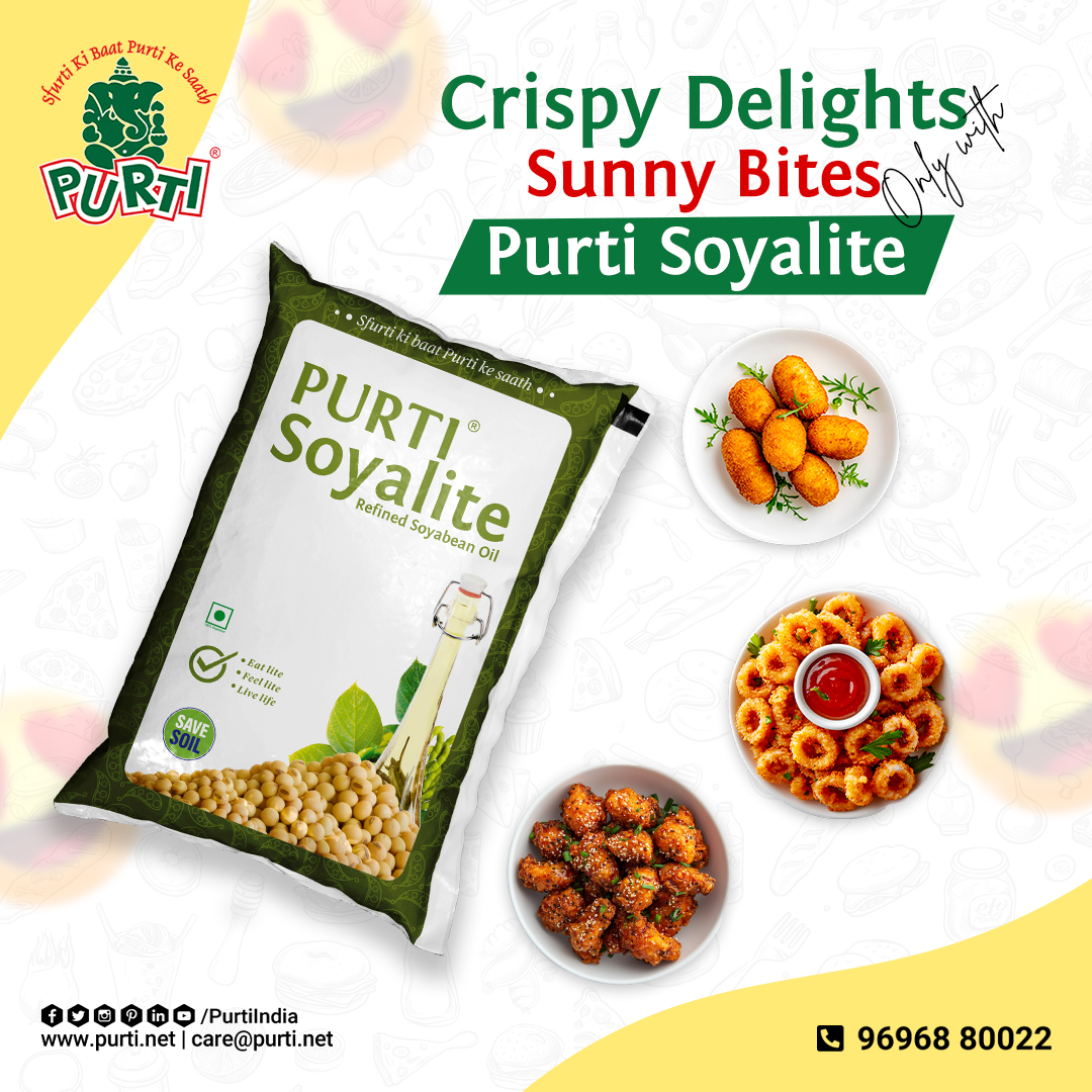Purti India (@purtiindia) on Twitter photo Enjoy light, crunchy, and delicious snacks made with ðð®ð«ðð¢ ððšð²ðð¥ð¢ðð ðððð¢ð§ðð ððšð²ððððð§ ðð¢ð¥ â your everyday partner for happy bites and healthy cooking.
For Distributorship: bit.ly/3dNb4AC
.
.
.
#Purti #EdibleOil #CookingOil #PurtiSoyalite Enjoy light, crunchy, and delicious snacks made with ðð®ð«ðð¢ ððšð²ðð¥ð¢ðð ðððð¢ð§ðð ððšð²ððððð§ ðð¢ð¥ â your everyday partner for happy bites and healthy cooking.
For Distributorship: bit.ly/3dNb4AC
.
.
.
#Purti #EdibleOil #CookingOil #PurtiSoyalite
