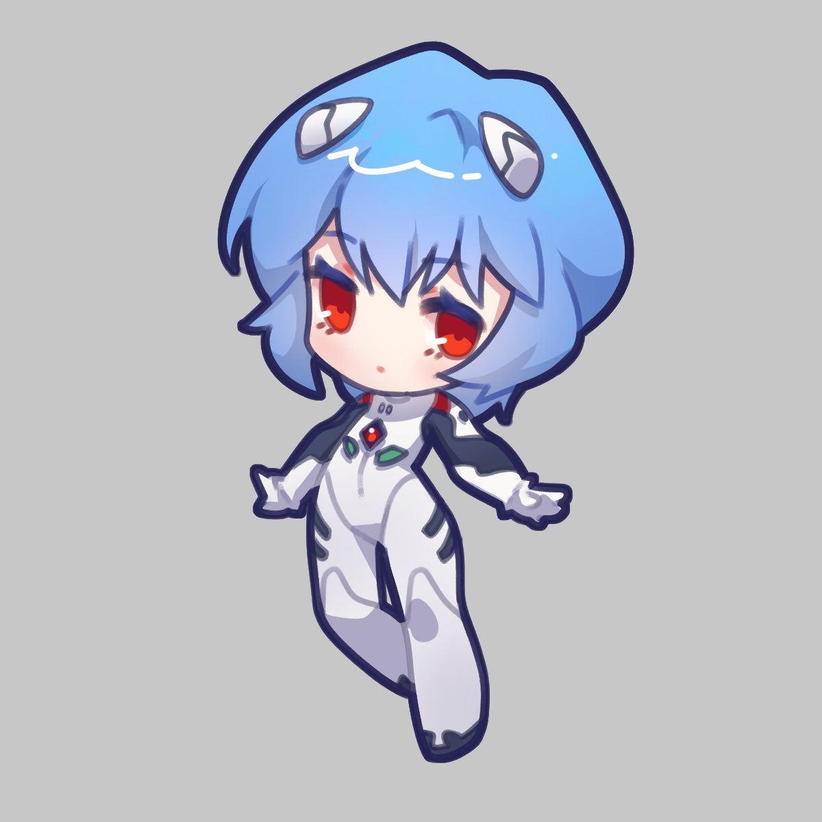 kureihii's tweet image. Chibi Rei and Asuka