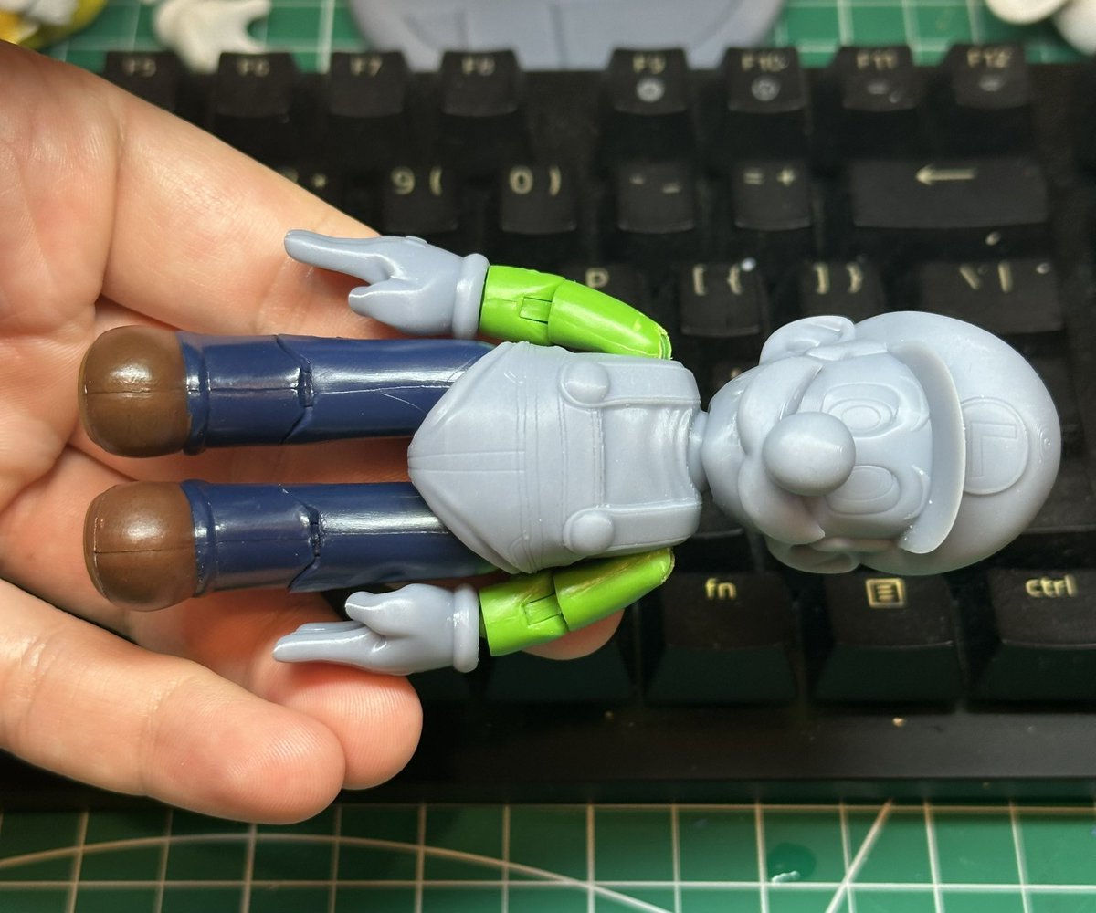 WIP Melee Luigi custom Action figure!