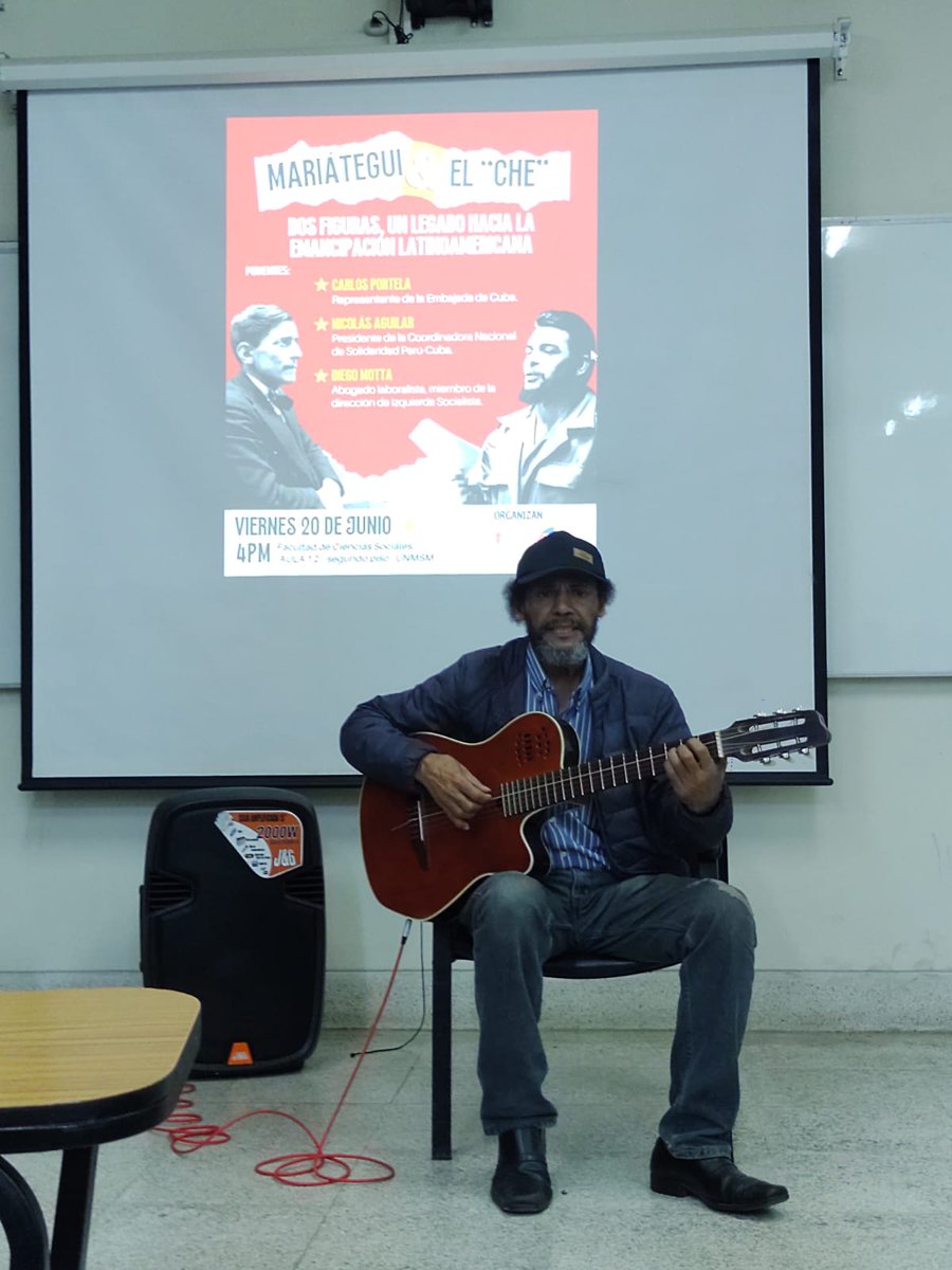🔴 “Mariátegui &amp; el Che”: dos figuras, un legado hacia la emancipación latinoamericana.

Gracias a quienes nos acompañaron en esta jornada de reflexión en la UNMSM.
📚✊ ¡Viva Cuba, viva Mariátegui, viva el Che!
#SolidaridadConCuba #UNMSM