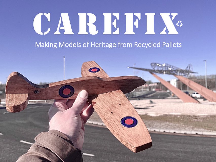 ♻️Learning about WWII &amp; turning waste  into models of #heritage celebrating #StokeonTrent’s (#SOT100) anniversary through #recycling. Still collecting donations &amp; offering workshops throughout 2025. MORE: bacommunityfund.co.uk/p/carefix

#ReginaldMitchell #circulareconomy #climateaction