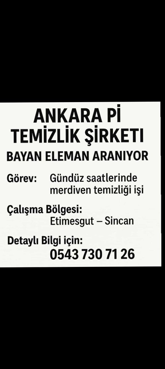 Bir arkadaşım iş ilanı bıraktı ihtiyacı olan arkadaşlar için