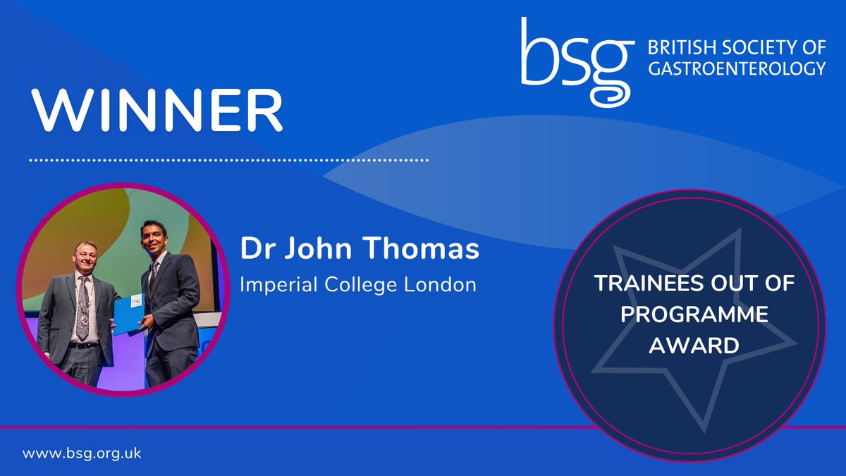 BritSocGastro's tweet image. 🌍 Well done to Dr John Thomas, winner of the Trainees’ Out of Programme Award, recognised for impactful work outside traditional training #BSGLIVE25 @BSGTrainees