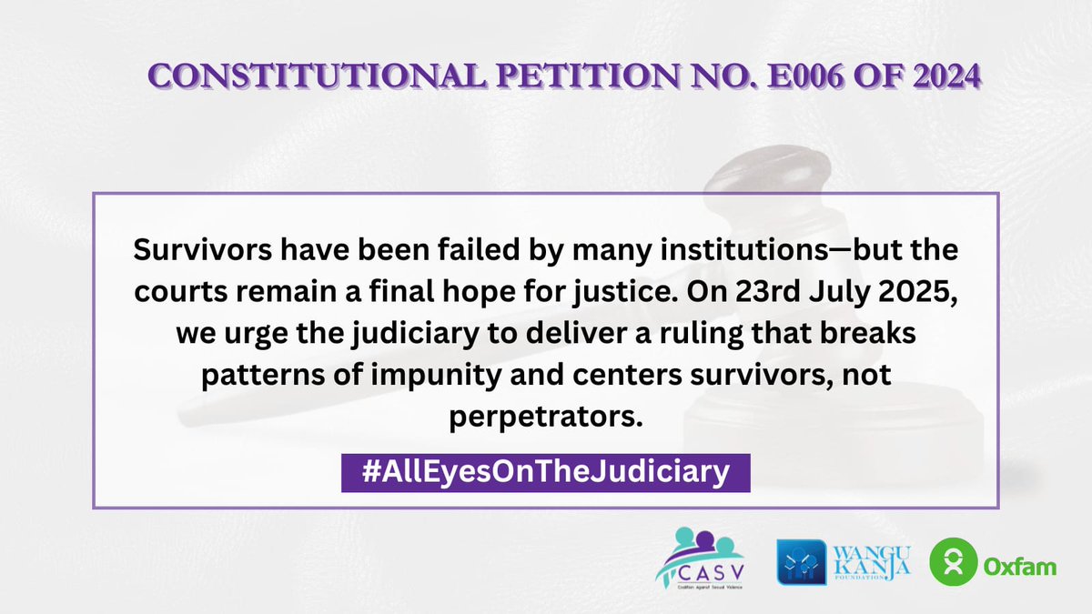 The courts are the last line where justice can still be found, the place we turn to, hoping the judiciary will uphold what’s right.

#alleyesonthejudiciary