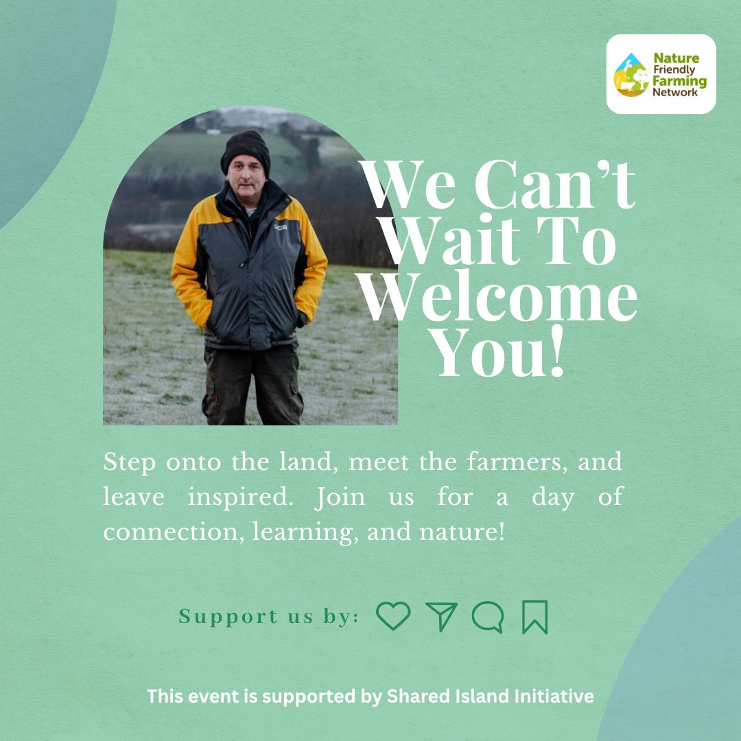 farmfornature's tweet image. 🌿 Farm Walk with Roy Mayer – July 30, Co. Fermanagh
See how multi-species & clover swards help reduce inputs while boosting biodiversity 🌱🐄
📍 Enniskillen | 🕚 11AM
🎟️ £10 / €12 – Book Today!
🔗 tickettailor.com/events/farming…
#FarmWalks2025 #FarmingForNature #SharedIslandInitiative