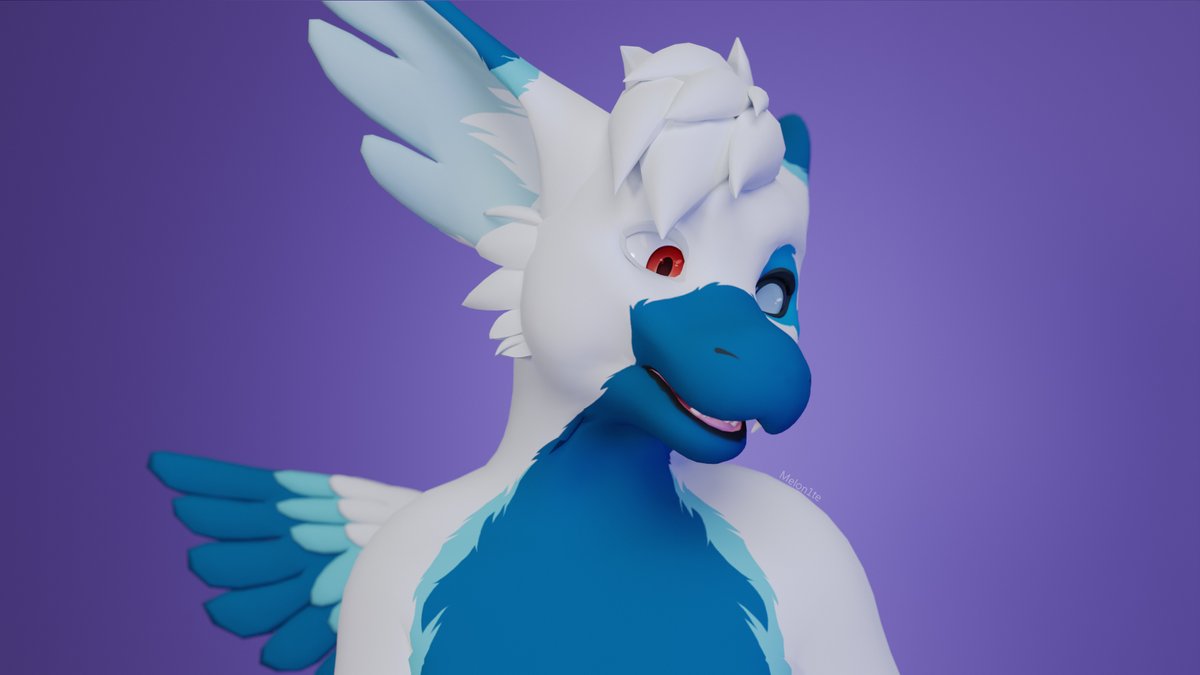 Melon1te's tweet image. A Quadruped Angel Dragon for KoriAngelDragon! Featuring a face-lift to be more Angel dragon-like, four fingered paws, custom hair, wings and some other changes!
Base by Voxian
#render #vrchatfurry