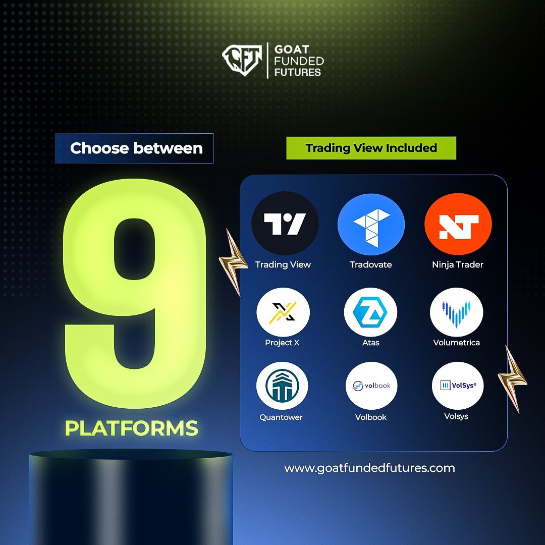 mrmike1357's tweet image. Why limiting yourself to few choices , @GFFutures got many platforms to choose from . Choose the one you like the most
- TradingView (100% FREE integration)
- Tradovate
- NinjaTrader
- ATAS
- Volumetrica
- Volbook
- Volsys
-Quantower
- Project X