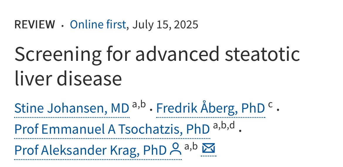 LancetGastroHep's tweet image. New Review - Screening for advanced steatotic liver disease
thelancet.com/journals/langa…
@AleksanderKrag #LiverTwitter #MedTwitter