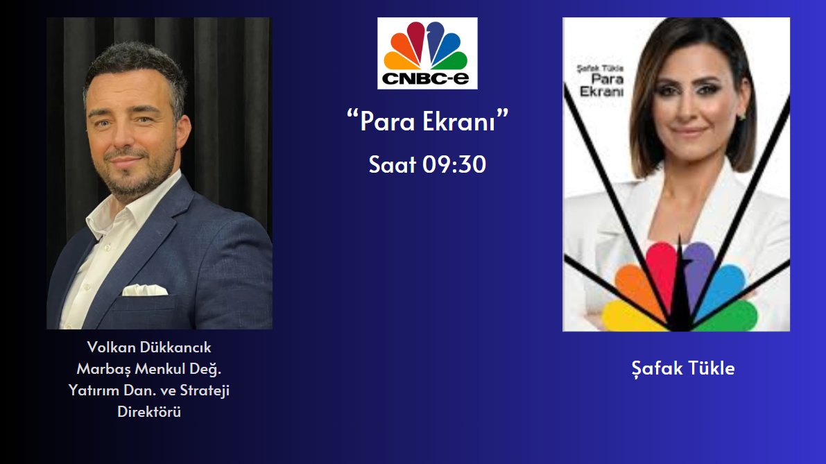 Saat 9:30'da <a href="/cnbceofficial/">CNBC-e</a> da sevgili <a href="/safaktukle/">Şafak Tükle Uysal</a> ile endeksteki olası senaryoları ve bilanço dönemine ilişkin beklentileri konuşacağız...

#bist100 #BORSA