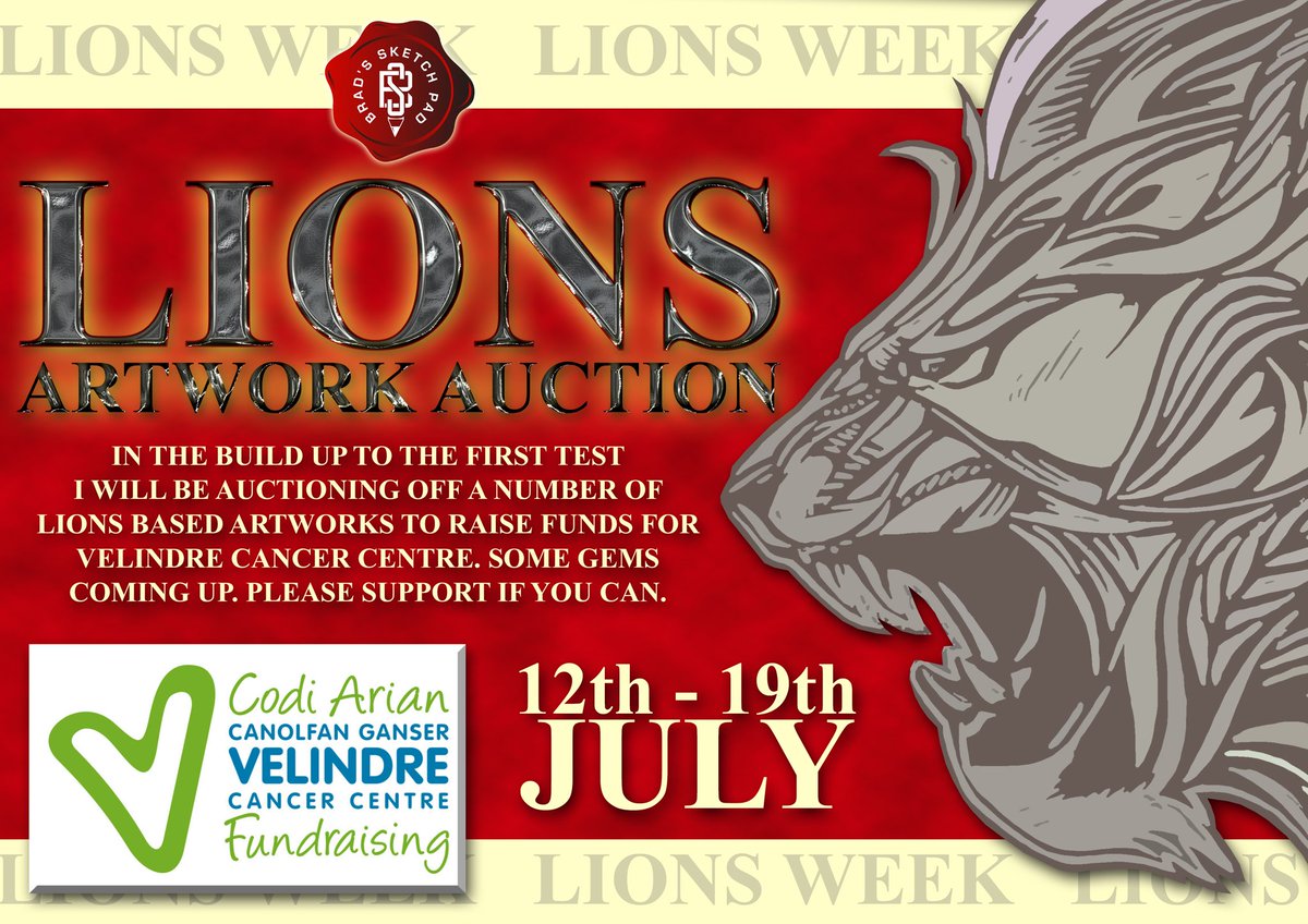 Lions Week Auction lot 5
The mighty SQ
Signed print
£30 reserve
Closes 7pm Friday