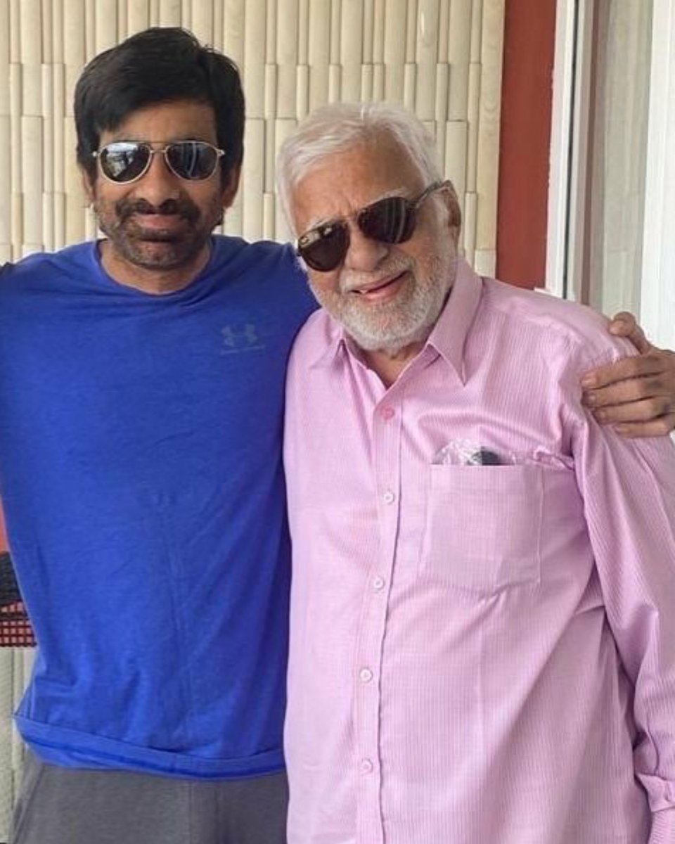 Our #RaviTeja ’s father, Rajagopal Raju Garu (90), passed away last night at the their residence in #Hyderabad

May His Soul Rest In Peace! 

More strength to <a href="/RaviTeja_offl/">Ravi Teja</a> anna 🙏