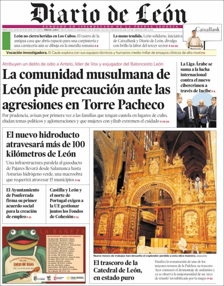 esRadio CyL (@esradio_cyl) on Twitter photo 🗞🗞 Compartimos con vosotros las portadas de hoy de los diarios de <a href="/edigrup/">Edigrup Media</a> 👇🏼 <a href="/DiarioVLL/">Diario de Valladolid</a> <a href="/diariodeleon/">Diario de León</a> <a href="/diariodesoria/">Heraldo Diario de Soria</a> <a href="/correodeburgos/">El Correo de Burgos</a> 🗞🗞 Compartimos con vosotros las portadas de hoy de los diarios de <a href="/edigrup/">Edigrup Media</a> 👇🏼 <a href="/DiarioVLL/">Diario de Valladolid</a> <a href="/diariodeleon/">Diario de León</a> <a href="/diariodesoria/">Heraldo Diario de Soria</a> <a href="/correodeburgos/">El Correo de Burgos</a>