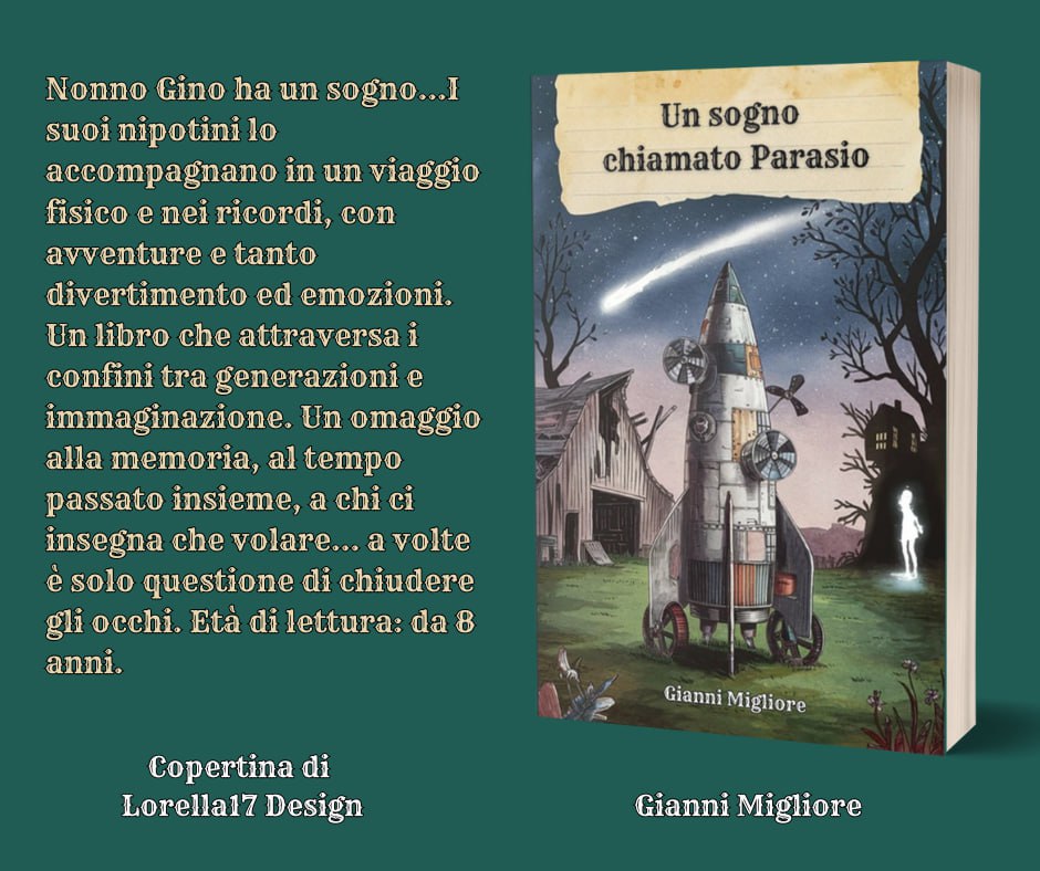 Lorella17's tweet photo. Nonno Gino ha un sogno...I suoi nipotini lo accompagnano in un viaggio fisico e nei ricordi, con avventure e tanto divertimento ed emozioni. Un libro che attraversa i confini tra generazioni e immaginazione...

https://t.co/ie0UssHazS https://t.co/MeHd3IMj7p