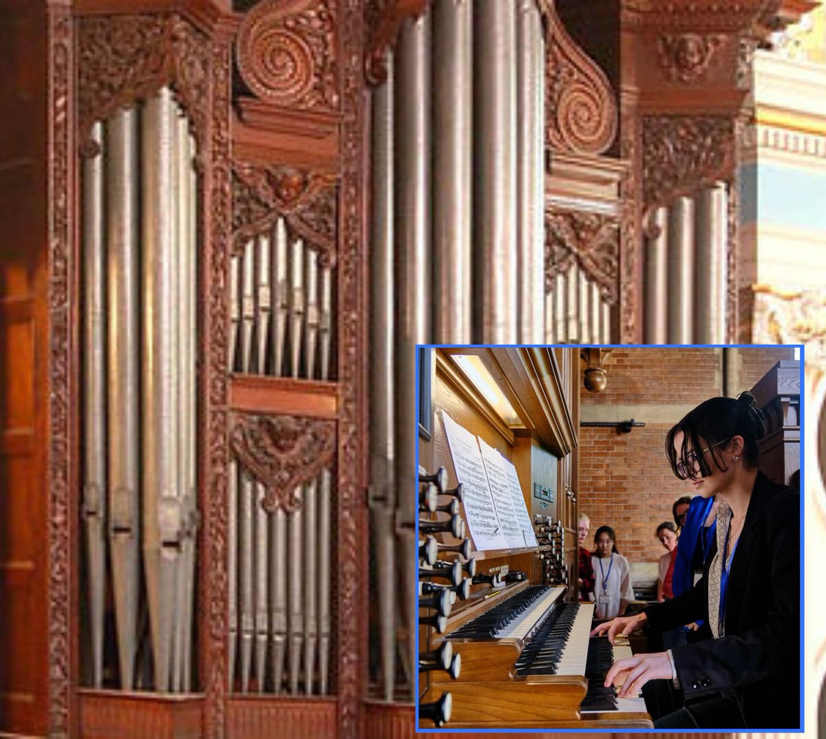 SWomenOrganists's tweet image. On Saturday 19 July at 16:00 Molly Hord of Pembroke College Cambridge gives a free recital at Hampstead Parish Church, Church Row, London NW3 6UU.
