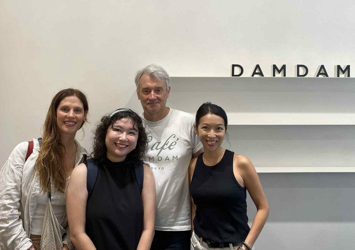 When in Tokyo 🇯🇵, <a href="/HelloBiome/">HelloBiome</a> team and <a href="/elsa_jungman/">Elsa Jungman, Ph.D.</a> meeting Damdam Tokyo’s team ( Giselle Go and Philippe Terrien) in their store. They will be guest speakers FaB <a href="/BeautyTechNY/">FaB New-York Fashion and BeautyTech</a> Sept 24th ! #multicultural #founders