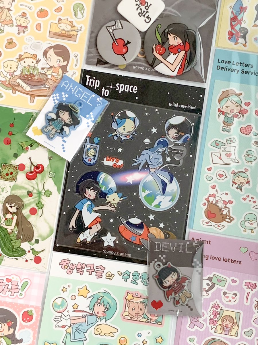 pashoppashop's tweet image. 。*✧∘*☆NEW*✧∘*☆
신상입고
-트립 투 스페이스 투명 스티커
-소녀와 새, 그리고 열매 투명 스티커
-걸 락 위드 레드애플 스티커
-모든 소녀들의 생일을 축하해! 스티커
-버섯 채집가 스티커
-걸즈 빈티지! 스티커
-걸 락 위드 레드애플 핀버튼 세트
-천사? 말랑키링
-악마? 말랑키링
-이상하지만…