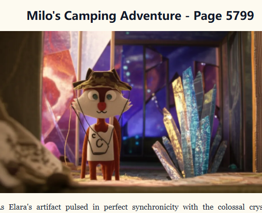 Just created my page in @‌campnetworkxyz's Never Ending Story using @‌StoryChain_AI 📖 Continue Milo's story for a chance to win a @‌CampTrailHeads WL spot! #NeverEndingStory