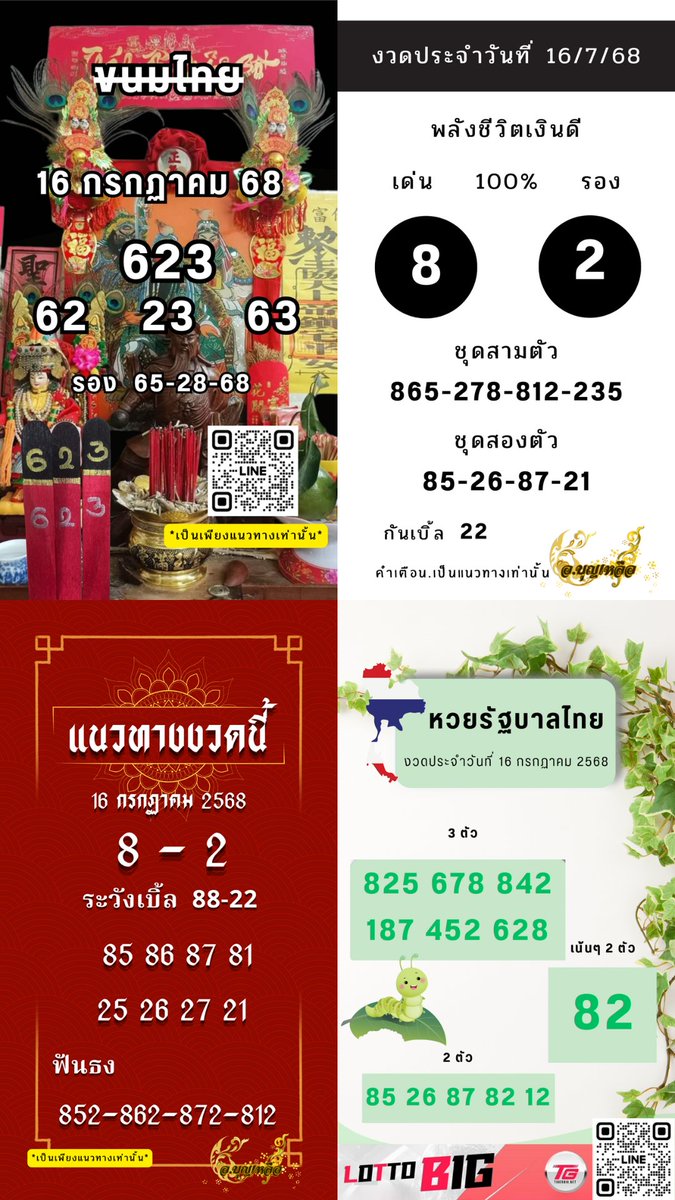 ⭐แนวทางพิเศษ ขนมไทย 
ประจำงวด 16/7/2568⭐
📢 𝗧𝗜𝗚𝗘𝗥𝗕𝗜𝗚  เว็ปอันดับ 1
เว็บตรง AUTO มั่นคง โอนไว
✅สมัคร bit.ly/41Uc5x6
📌Line ID :@tgb989 (มี@ข้างหน้า)
🔥เป็นเพียงแนวทางเท่านั้น
#หวยงวดนี้ #หวยรัฐบาลไทย #หวยออนไลน์
#โหนกระแส #โหนกระแส #หวยไทย
