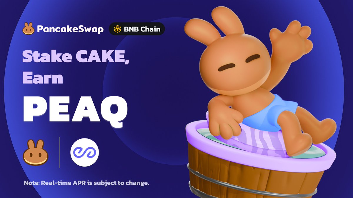cheapship_peaq's tweet photo. GM DePIN builders ,  believers and peaqonauts!

Exciting news for the future of the Machine Economy! @peaq's Syrup Pool is officially LIVE on @PancakeSwap  on @BNBCHAIN! 🥞

Get Ready to supercharge your crypto earnings and contribute to the network powering autonomous machines

Stake $CAKE on @PancakeSwap!
Earn $PEAQ, the essential utility token behind the Machine Economy!

Don't miss out on this opportunity to be part of building tomorrow's decentralized physical infrastructure. Let's make machines work for us!
