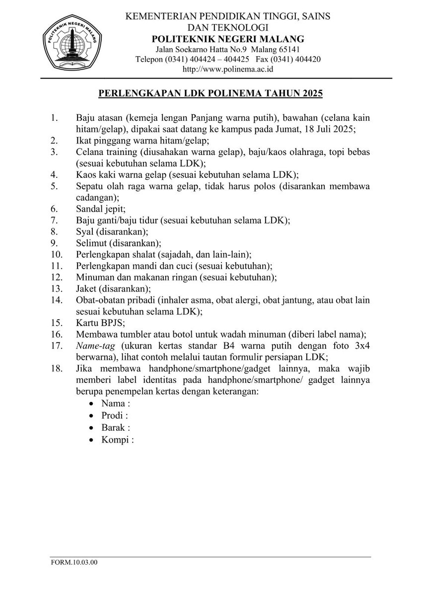 POLITEKNIK NEGERI MALANG tweet media