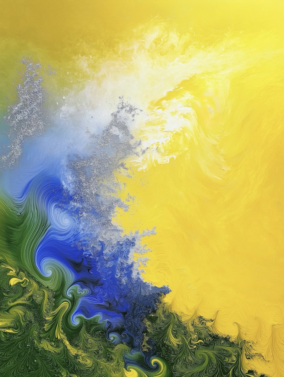 Where Time Dissolves
#Art #Painting 
#AbstractArt #ContemporaryPainting #PhilosophicalArt  
#LyricalAbstraction #VisualPoetry  
#ModernExpressionism #EmotionInColor  
#SunstormAesthetics