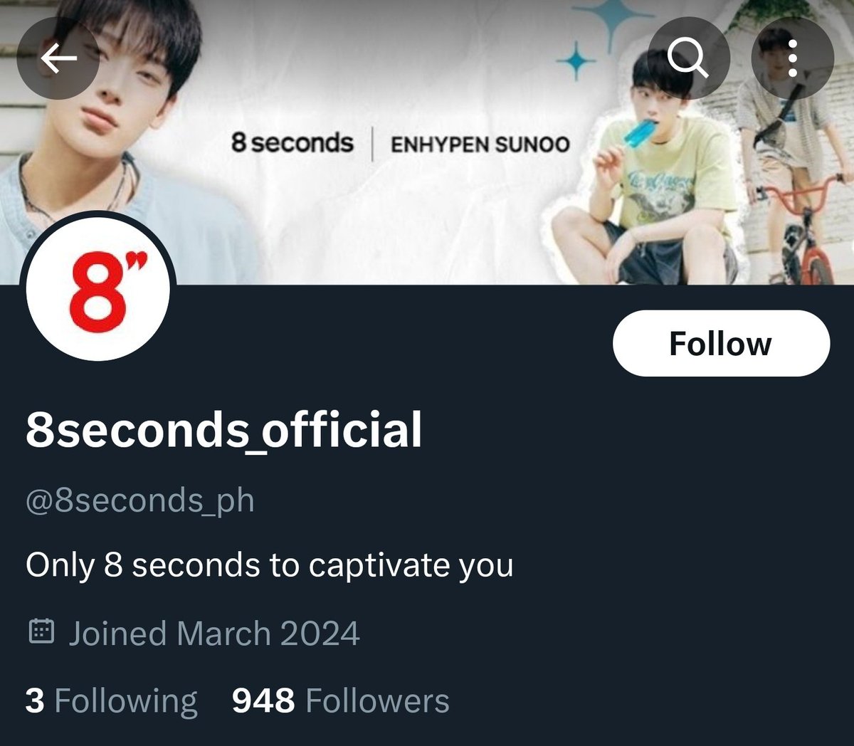 드림 is a fan acc (@yuyudemeng) on Twitter photo 8seconds ไม่มีแอคทวิตอฟช.อื่นนอกจากแอคทวิตอฟช.เกาหลีก็คือ <a href="/8seconds_kr/">8seconds_official</a> เท่าน้านน~
ใครฟอลแอคนี้อยู่อันฟอลได้เบยย แล้วไปฟอลแอคอฟช.ในไอจีกันคับ (ig: @.8seconds_official กับ @.8seconds_ph สองแอคนี้ของแท้แน่นอน) 8seconds ไม่มีแอคทวิตอฟช.อื่นนอกจากแอคทวิตอฟช.เกาหลีก็คือ <a href="/8seconds_kr/">8seconds_official</a> เท่าน้านน~
ใครฟอลแอคนี้อยู่อันฟอลได้เบยย แล้วไปฟอลแอคอฟช.ในไอจีกันคับ (ig: @.8seconds_official กับ @.8seconds_ph สองแอคนี้ของแท้แน่นอน)